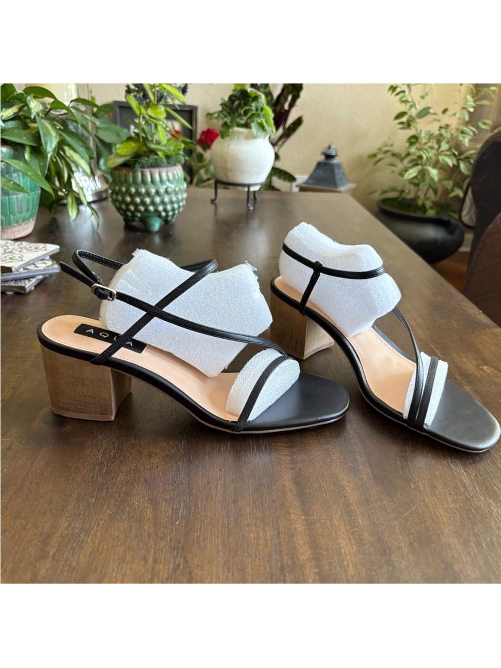 New In Box! Aqua Women's Adjustable Strap Cushioned Amy Dress Slingback Sandal